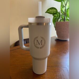 Light Blue Stanley 40 oz cup (straw protectors and cleaners  included)